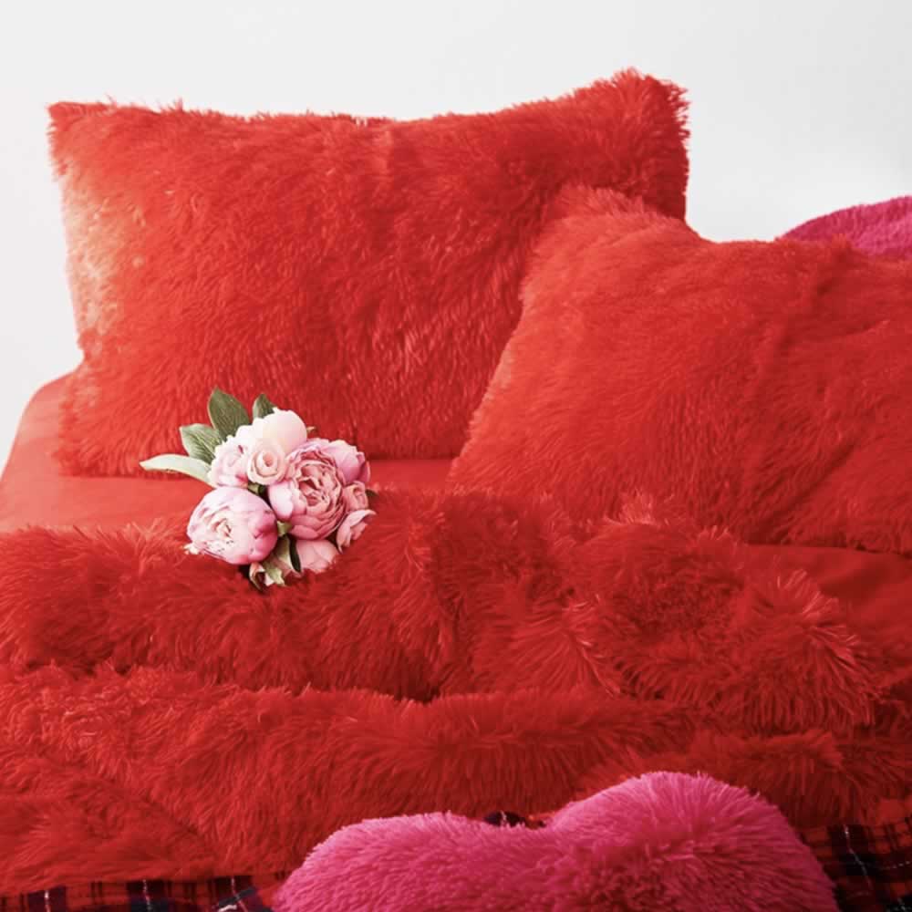 fluffy bed comforter set