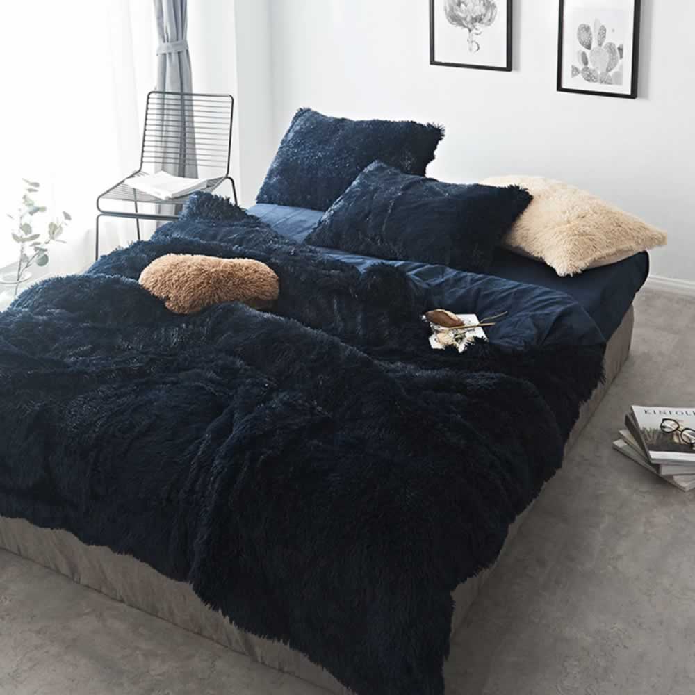 fluffy bed cover set